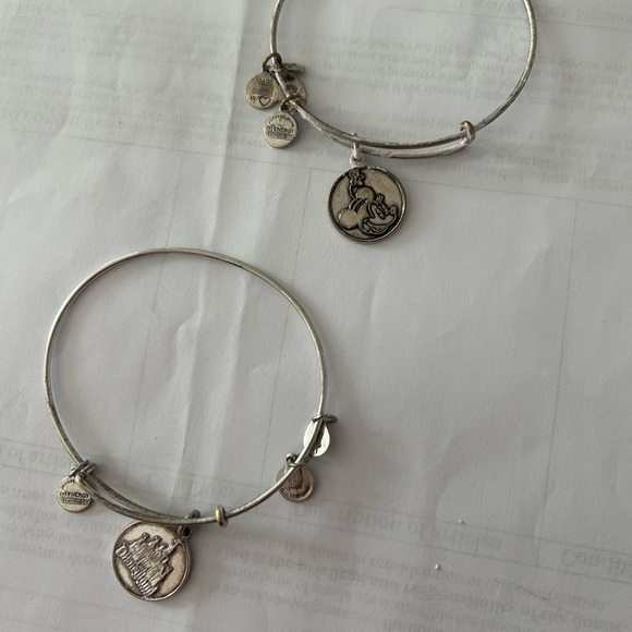 ALEX & ANI Bundle Silver Charm Bangle Bracelet Set w/ 8 Styles and Designs - Picture 2 of 9